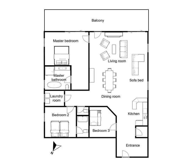 Apartment Spacious 3-Bed In The Heart Of Chamonix